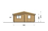 Dreifachgarage aus Holz TRIO (44 mm), 9x6 m, 54 m² specification 2