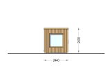 Gartensauna OKO (34 mm + Holzverschalung), 2.3x2.3 m, 4.1 m² specification 2