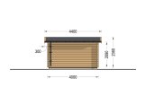 Gartenhaus aus Holz POOLHOUSE (34 mm), 4x3 m, 12 m² specification 4