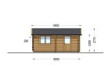 Doppelgarage aus Holz CLASSIC DUO 75 (44 mm), 6x5.7 m, 34 m² / 75 m³ specification 3