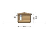 Gartenhaus aus Holz POOLHOUSE (34 mm), 4x3 m, 12 m² specification 5