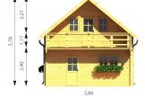 Blockbohlenhaus LANGON (120 mm) 108 m² mit extra Schneelast specification 3
