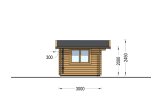 Gartenhaus aus Holz RENNES (34 mm) 4x3 m, 12 m² specification 3