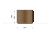 Gartenhaus aus Holz AMARA mit Schuppen (34 mm + Verschalung), 6x3 m, 15 m² specification 4
