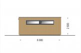 Holzgarage mit Flachdach STELA F (Elementbauweise), 5x6 m, 30 m² specification 3
