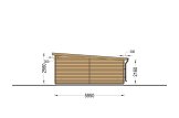 Holzgarage mit Flachdach MODERN (34 mm), 4x6 m, 21 m² specification 5