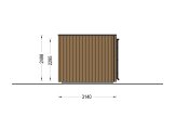 Gartenhaus aus Holz AMARA (34 mm + Verschalung), 5x3 m, 13 m² specification 4