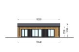 Blockbohlenhaus SELENE (Isoliert, 44 mm + Holzverschalung), 54 m² specification 2