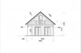 Blockbohlenhaus mit Terrasse AURA S (Extra Isoliert, 44+44 mm), 100 m² + 35 m² specification 3