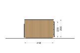 Gartenbüro PREMIUM (34 mm + Holzverschalung), 7x4 m, 25 m² specification 3