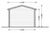 Gartenhaus aus Holz STRONGHOLD (44 mm), 3x6 m, 18 m² specification 5