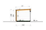 Gartenhaus aus Holz AMARA (Isoliert, 34 mm + Verschalung), 4x3 m, 10 m² specification 6