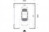 Holzgarage mit Flachdach STELA F (Elementbauweise), 5x6 m, 30 m² specification 1