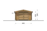Holzgarage CLASSIC (34 mm), 4x7.5 m, 30 m² specification 2