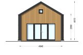 Kleines Holzhaus SARA (Isoliert, 34 mm + Holzverschalung), 20 m² specification 3