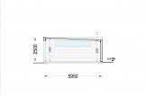 Dreifachgarage aus Holz mit Flachdach SILVIA TRIO F (34 mm + Holzverschalung), 9x6 m, 54 m² specification 6