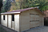 Holzgarage (44 mm) 6x6 m, 36 m² customer 3