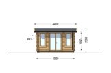 Gartenhaus aus Holz POOLHOUSE (34 mm), 4x3 m, 12 m² specification 2