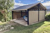 Carport aus Holz für 2 Autos Mit Seitenwand LUNA DUO, 6x6 m customer 3