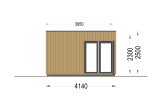 Gartenbüro PREMIUM (Isoliert, 34 mm + Holzverschalung), 5x4 m, 20 m² specification 3