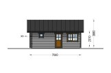 Gartenhaus aus Holz ELSA (Isoliert, 34 mm + Holzverschalung), 4x7 m, 28 m² specification 3