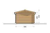 Holzgarage CLASSIC (34 mm), 3.6x5.4 m, 20 m² specification 4