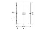 Holzgarage CLASSIC (34 mm), 3.6x5.4 m, 20 m² specification 1