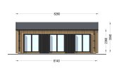 Blockbohlenhaus ANGELA (44 mm + Holzverschalung), 43 m² specification 2