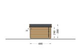 Holzgarage mit Flachdach MODERN (34 mm), 4x6 m, 21 m² specification 4