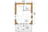 Blockbohlenhaus SALLY RV (Isoliert, KfW55), 20 m² specification 1