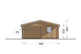 Doppelcarport aus Holz 5.5x6 m mit Schuppen (44 mm), 2x6 m specification 3
