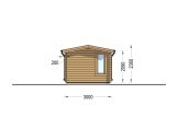 Gartenhaus aus Holz POOLHOUSE (34 mm), 4x3 m, 12 m² specification 3
