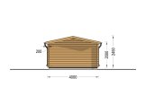 Gartenhaus aus Holz RENNES (34 mm) 4x3 m, 12 m² specification 4