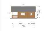 Blockbohlenhaus mit Schlafboden und Terrasse ANGERS S (34+34 mm), 36 m² + 19 m² specification 6