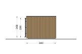 Gartenhaus aus Holz LAYLA (34 mm + Verschalung), 4x3 m, 10 m² specification 3