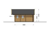 Blockbohlenhaus mit Schlafboden SCOOT S (34+34 mm), 27 m² + 9 m² specification 6