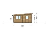 Doppelgarage aus Holz mit Flachdach MODERN (44 mm), 6x5 m, 30 m² specification 3