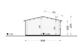 Gartenhaus aus Holz DREUX (34 mm), 5x4 m, 18 m² specification 6