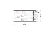 Gartenhaus aus Holz BRETA S (44 mm), 3x6 m, 18 m² specification 1