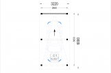 Carport aus Holz mit Seitenwand LUNA F, 3.2x6 m specification 1