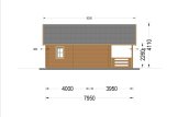 Blockbohlenhaus mit Schlafboden und Terrasse ANGERS S (34+34 mm), 36 m² + 19 m² specification 4