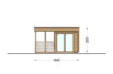 Gartensauna FREJA (44 mm), 4.5x2.5 m, 4.85 m² specification 2
