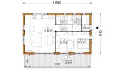 Holzhaus zum Wohnen CARLA RV (Isoliert, KfW55), 66 m² specification 1