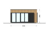 Gartenbüro PREMIUM (34 mm + Holzverschalung), 5x4 m, 18 m² specification 2