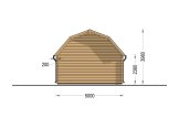 Holzgarage MISSISSIPPI (44 mm), 5x6 m, 30 m² specification 4