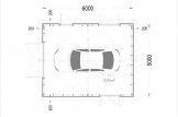 Holzgarage LORA (Elementbauweise), 5x6 m , 30 m² specification 1