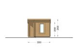 Gartensauna VIGOR (44 mm), 3.3x2.5 m, 4.85 m² specification 2