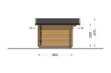 Gartenhaus aus Holz DREUX (44 mm), 4x3 m, 12 m² specification 3