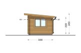 Gartenhaus aus Holz mit Flachdach DREUX (34 mm), 4x3 m, 12 m² specification 5