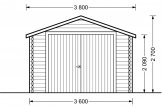 Holzgarage (44 mm) 3.6 x 5.4, 20 m² specification 2